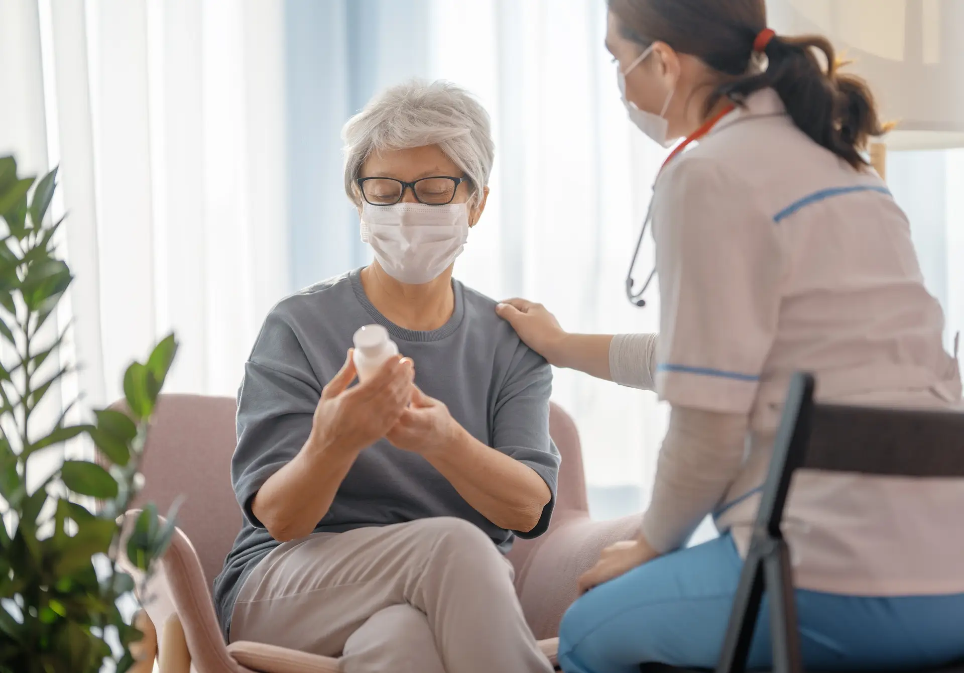 patient listening to a doctor